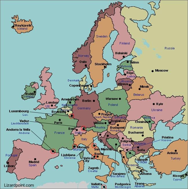Mapa de bucarest europa