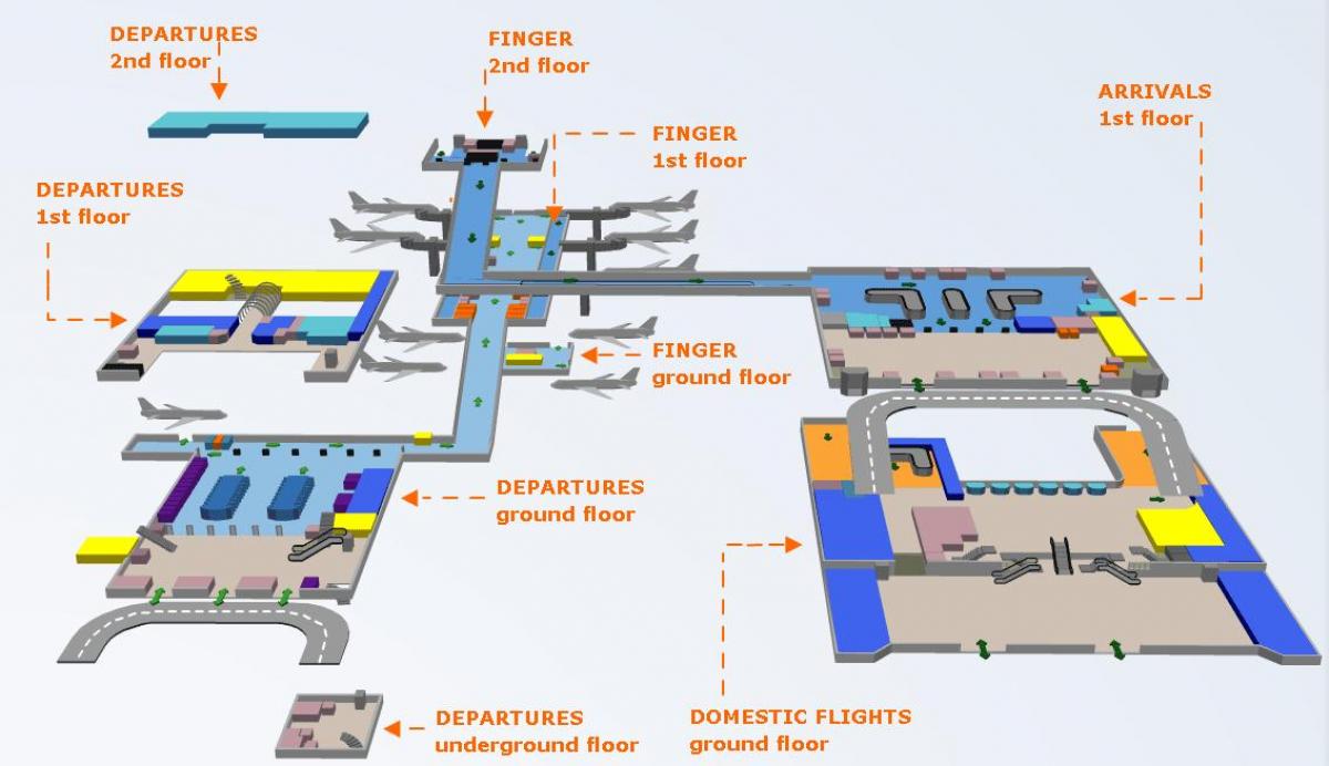 otp mapa de l'aeroport