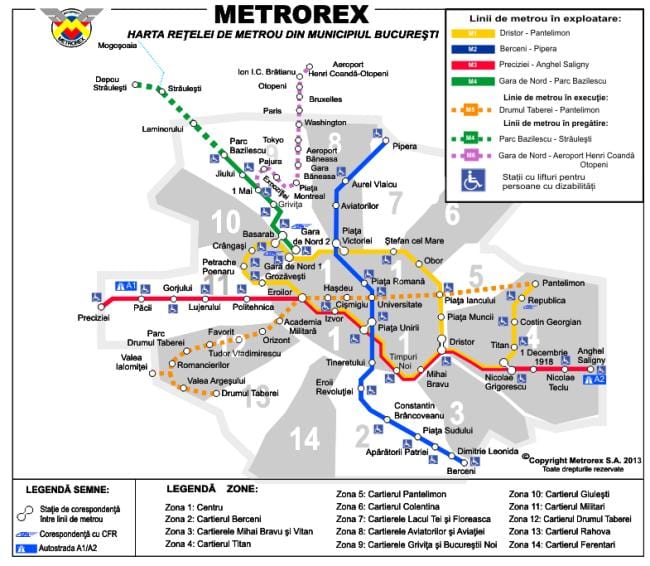 gràcies al mapa de metro de bucarest