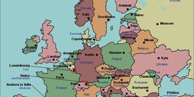 Mapa de bucarest europa